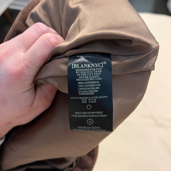 100% Leather BlankNYC Skirt - Picture 3 of 3